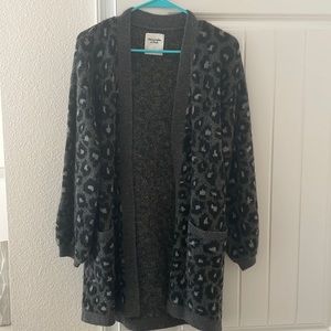 Cheetah print Abercrombie and Fitch cardigan